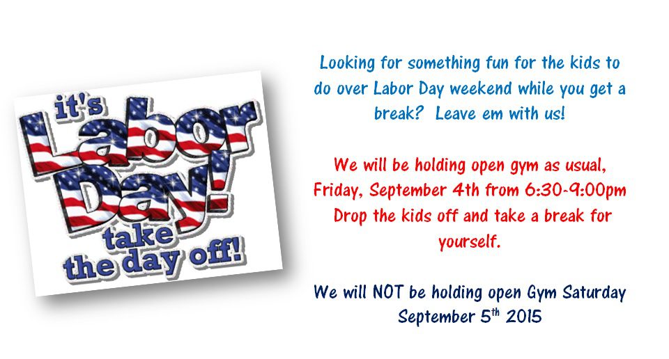 A postcard with an american flag and the words " labor day weekend break."