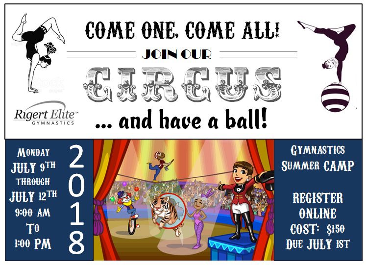 A circus poster with the words " come one, come all !" and " join our circus ".