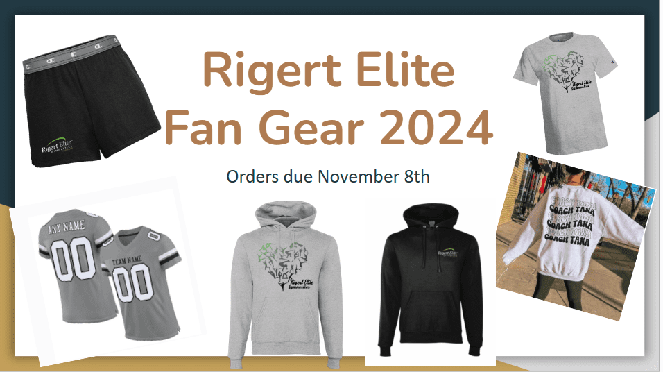 Rigert Elite 2024 fan gear; order by Nov 8th.